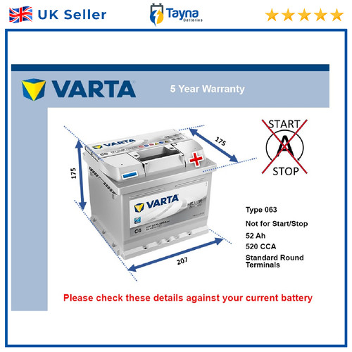 Car battery varta - car, c6