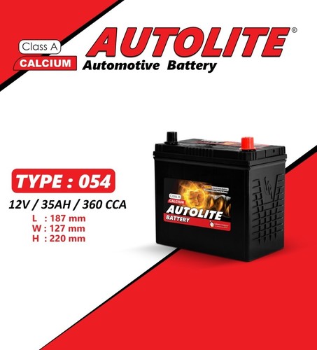 12v car battery - type, 054
