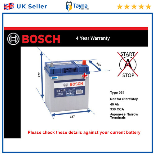 Car battery s4018 bosch - s4018,