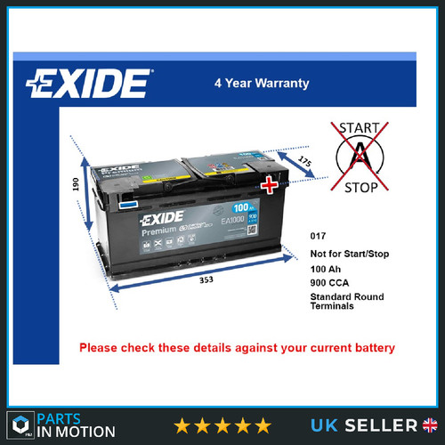 Car battery ea1000 - battery, 017