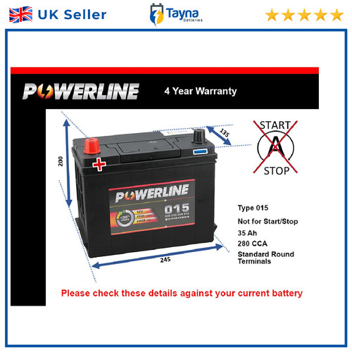Car battery 015 powerline - powerline,