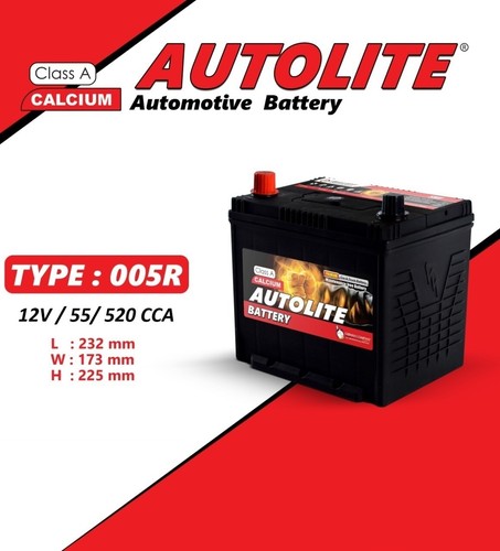 Autolite battery type 005r 12v - battery,