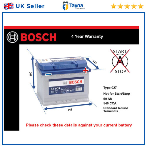 Car battery s4005 bosch - s4005, 027