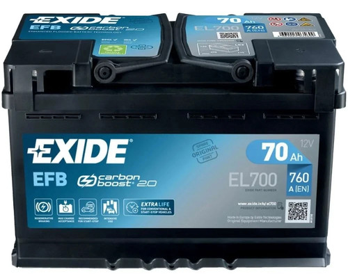 Efb car battery el700 exide - car,