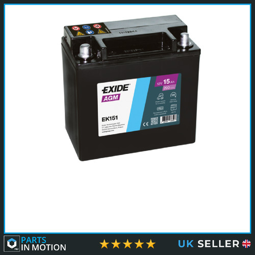 Exide ek151 agm car battery - ek151,