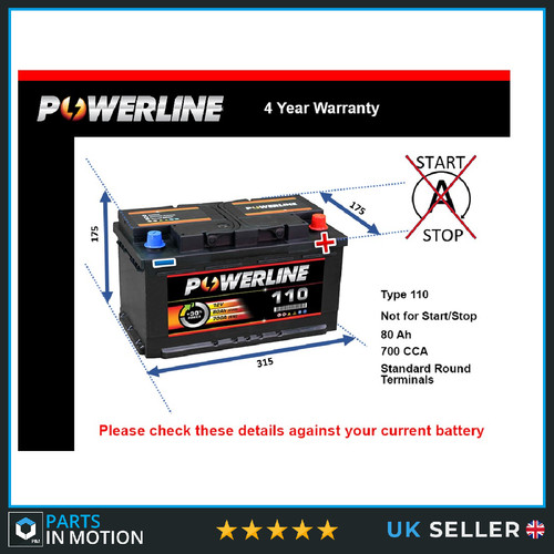 Car battery 110 powerline - battery,