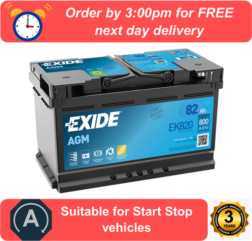 Ek820 exide agm - ek820, car