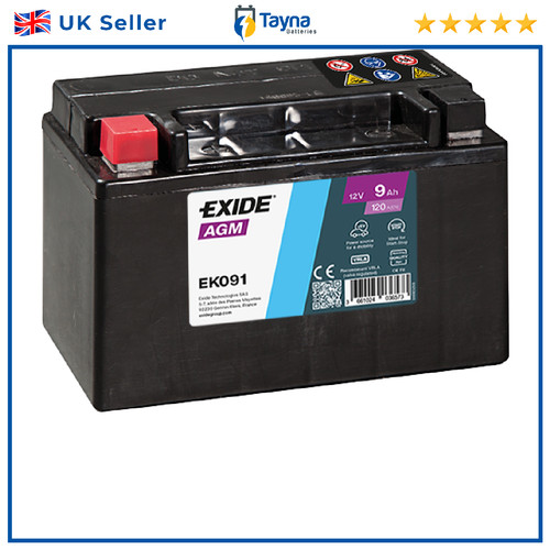 Exide ek091 agm car - car, battery
