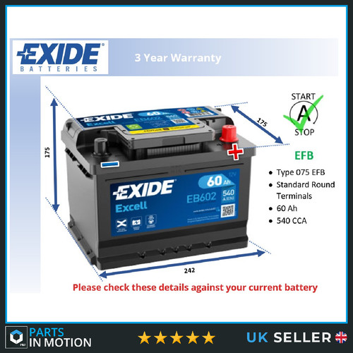 Car battery eb602 - car,