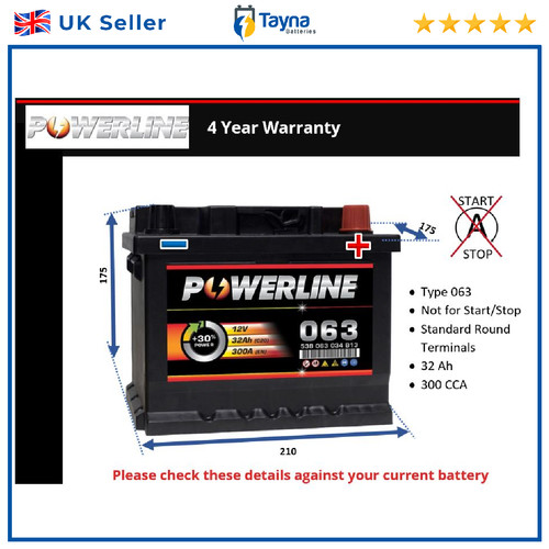 Car battery 063 powerline - car,