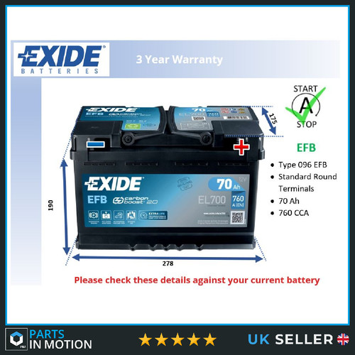 Efb car battery - battery, el700