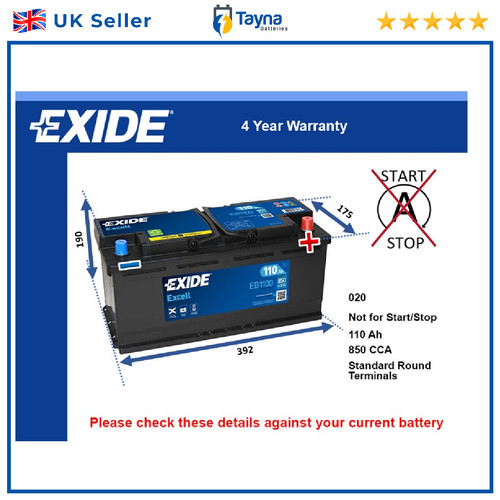 Car battery eb1100 - eb1100, 020