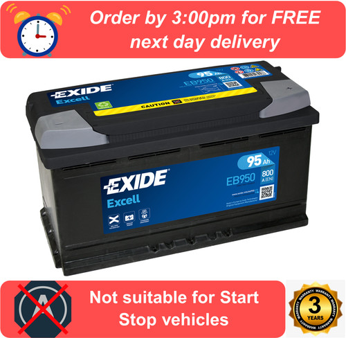 Eb950 exide excell car battery - car,
