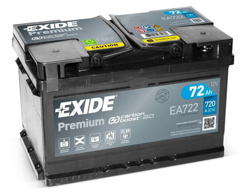 Car battery ea722 exide 100 - ea722,