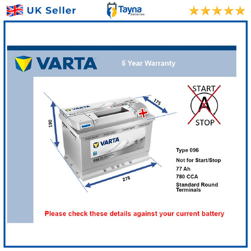 Car battery e44 varta 096 - car,