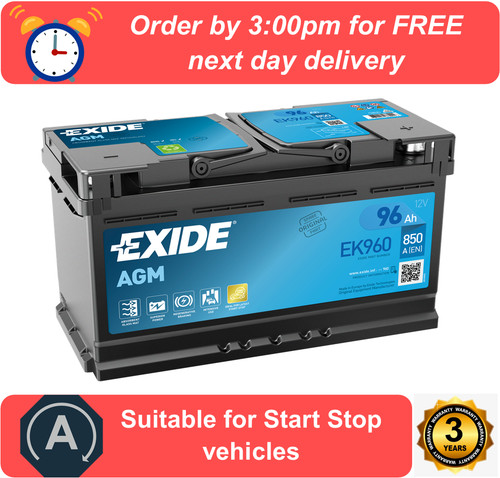 Ek960 exide agm car - ek960, battery