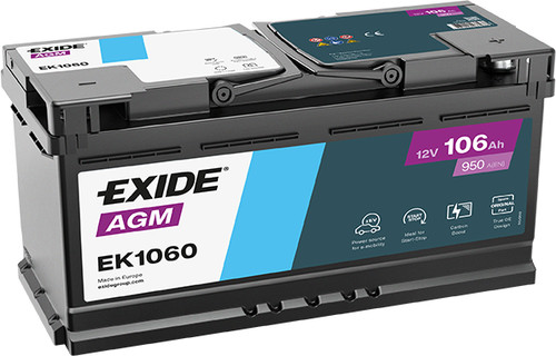 Ek1060 exide agm - agm, car