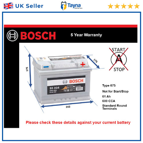 Car battery s5004 - s5004, 075